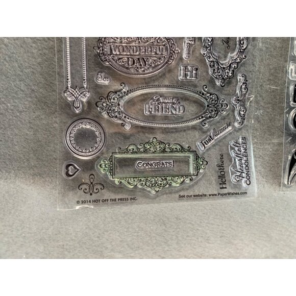 Clear Stamps  Birthday Congratulations Graduation - Hot Off The Press Inc. - Picture 2 of 5